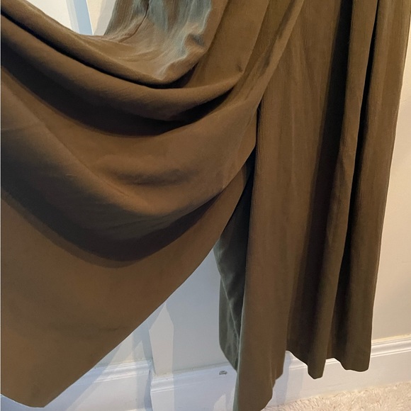 Vintage Spectator Petite Olive Green Wide Leg Culotte Size 10 - Picture 2 of 13